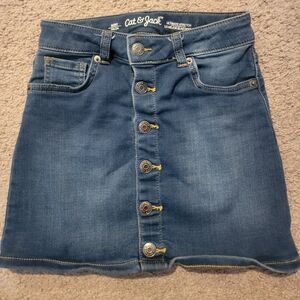 Cat & Jack Denim Skirt with Button Front